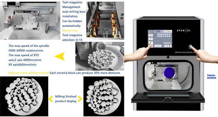 5 axis cnc dental milling machine details 5 axis cnc dental milling machine details