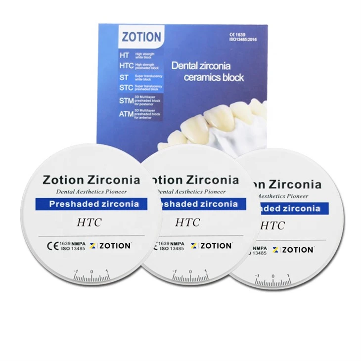 Wieland zeno cad cam compatible zirconia discs