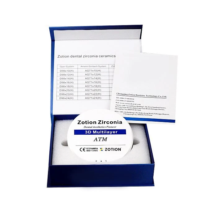 3D Multilayer Zirconia Block ATM STM zirconia disc